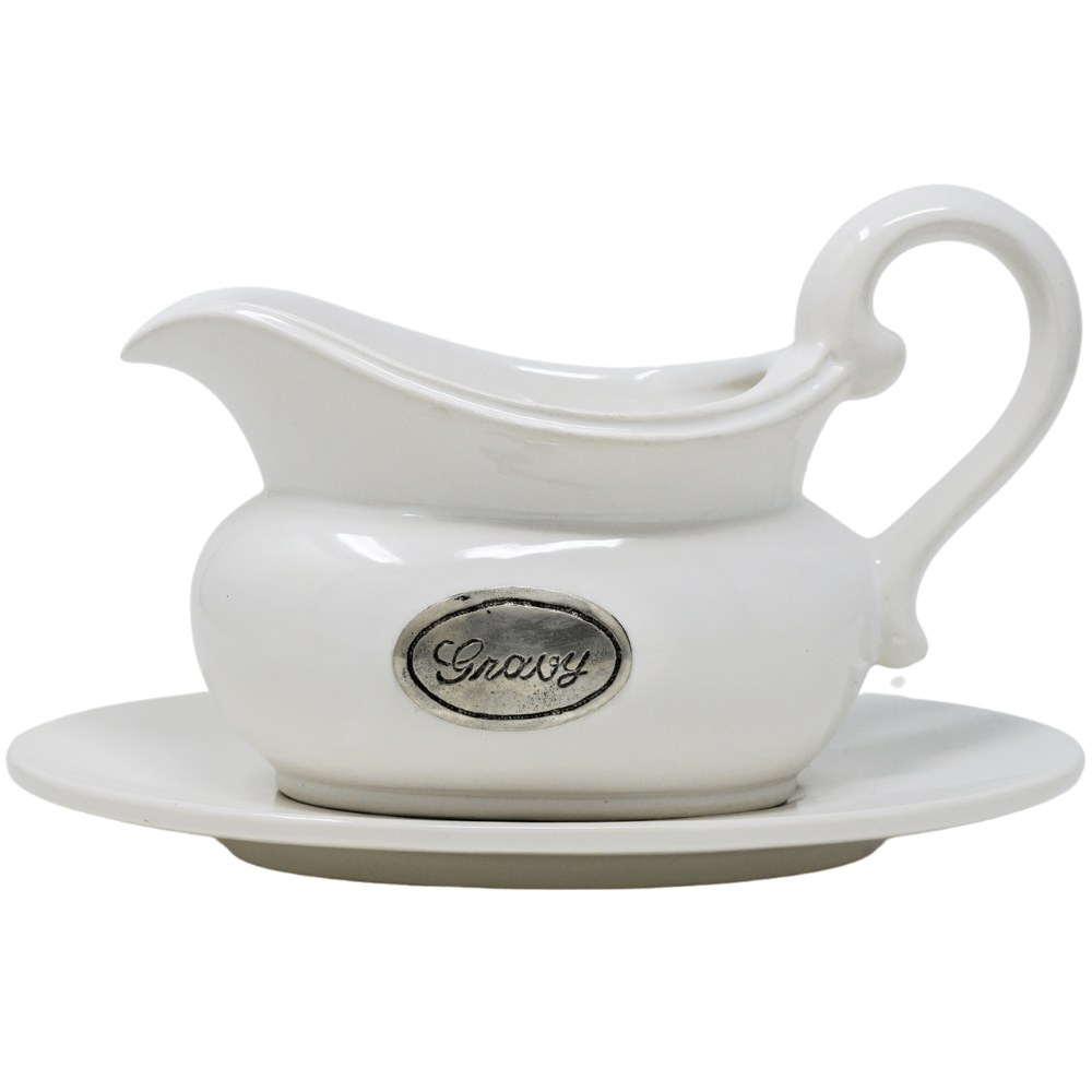 Tuscan Gravy Boat with Saucer