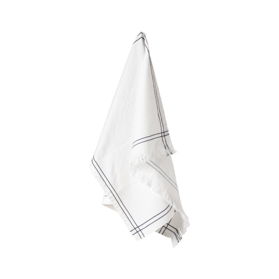Kitchen Towel Embroidered, Blueberry