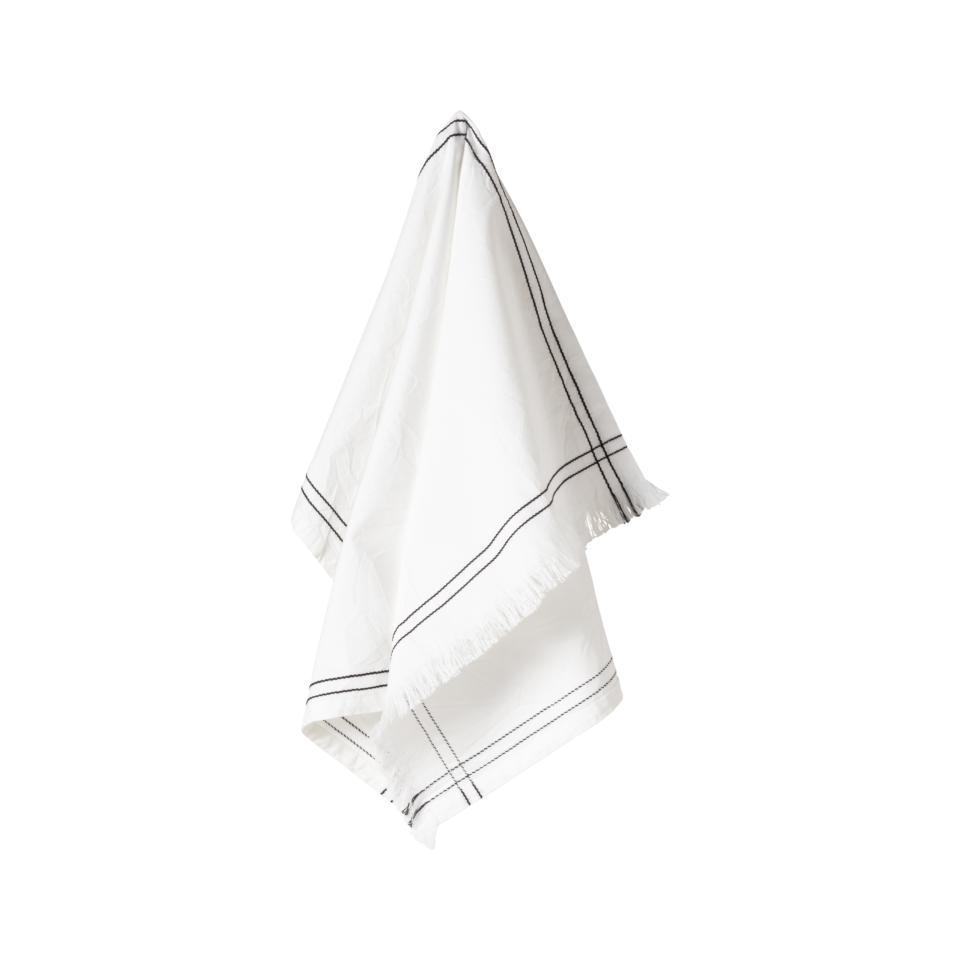 Kitchen Towel Embroidered, Black