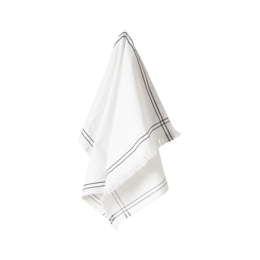 Kitchen Towel Embroidered, Black