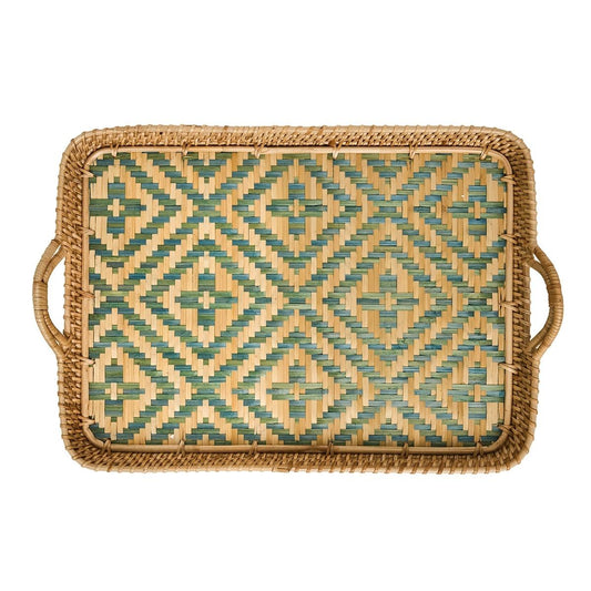 Villa Seville 18" Tray - Chambray