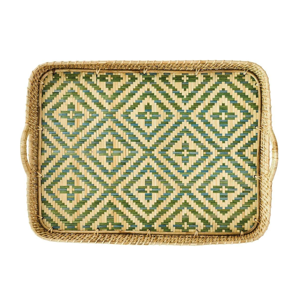 Villa Seville 21" Tray - Chambray