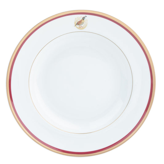 Charlotte Moss Quail  Rim Charger  Gold