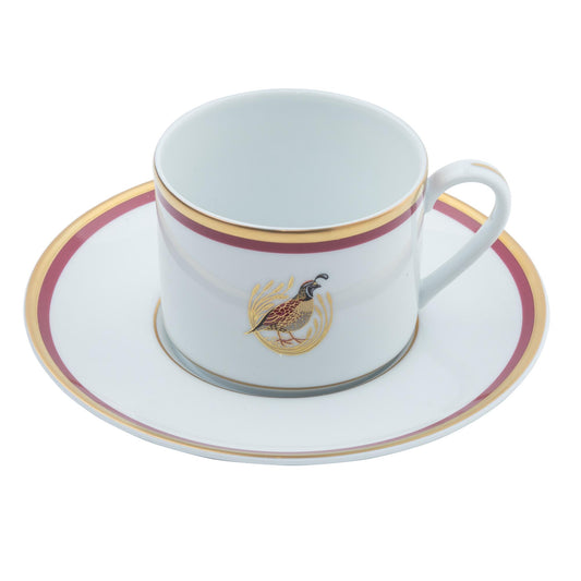 Charlotte Moss Quail Tea Cup Saucer