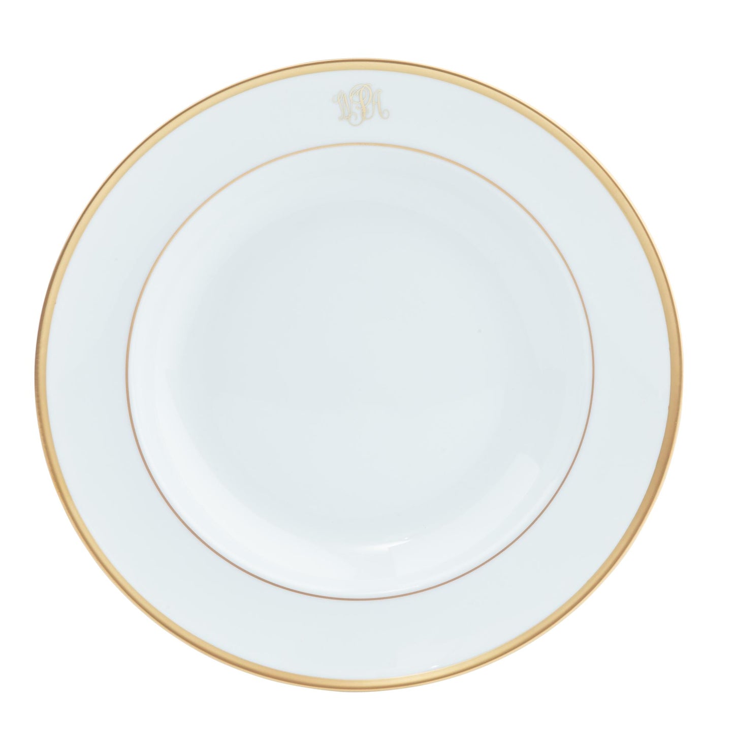 Charger Plate- Monogram Rim