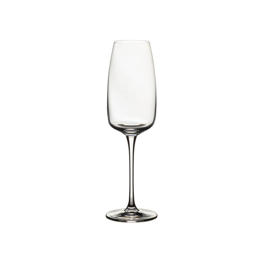 Flute glass, Clear