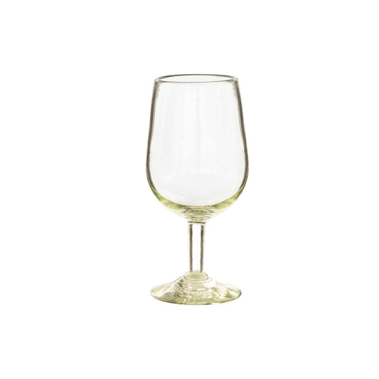 Recycled wine glass, Green