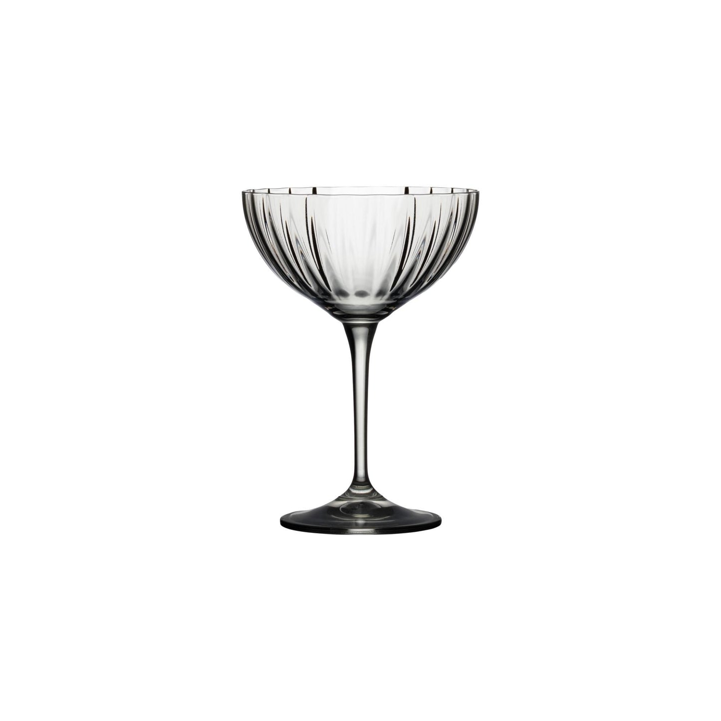 Coupe glass, Smoked grey
