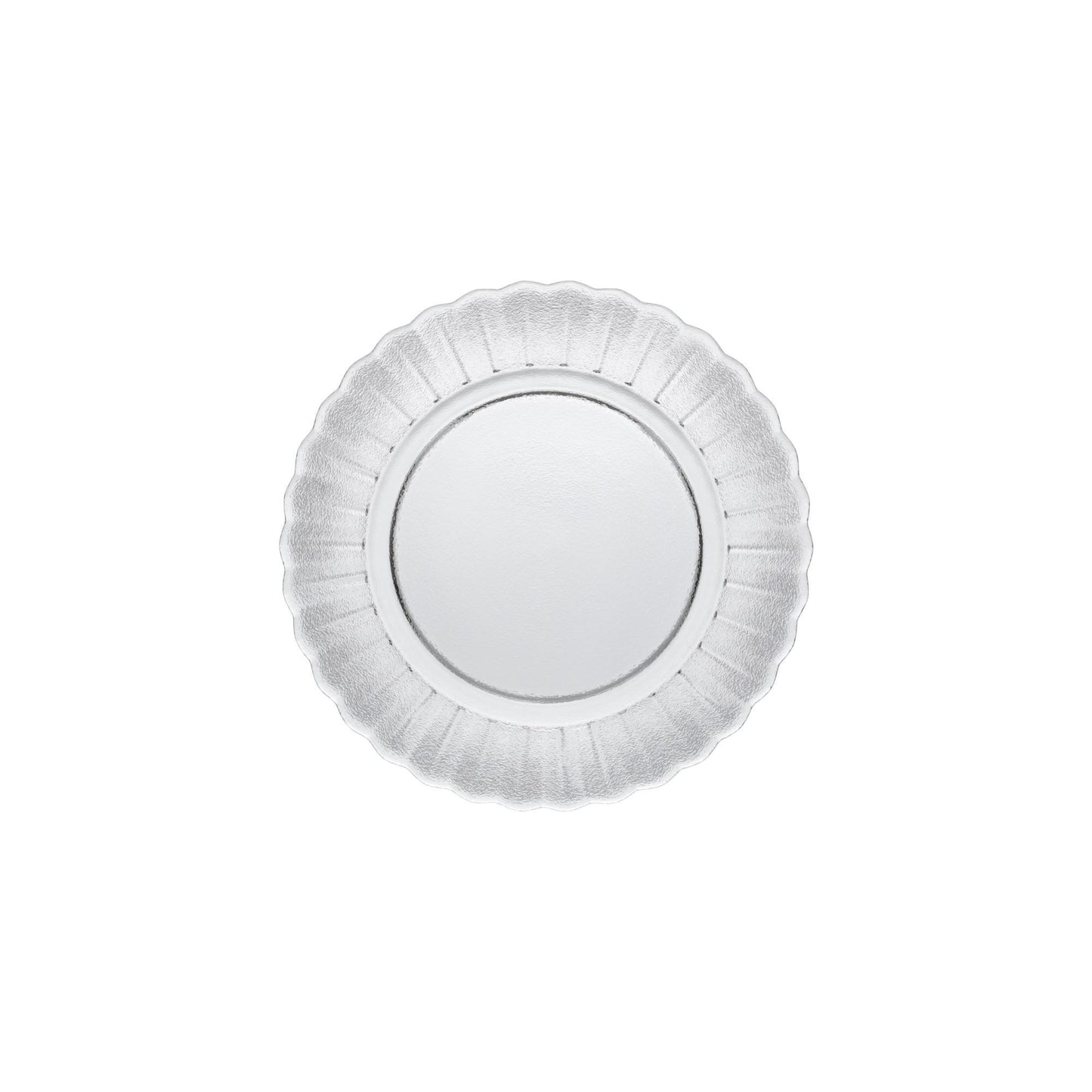 Glass salad/dessert plate, Clear