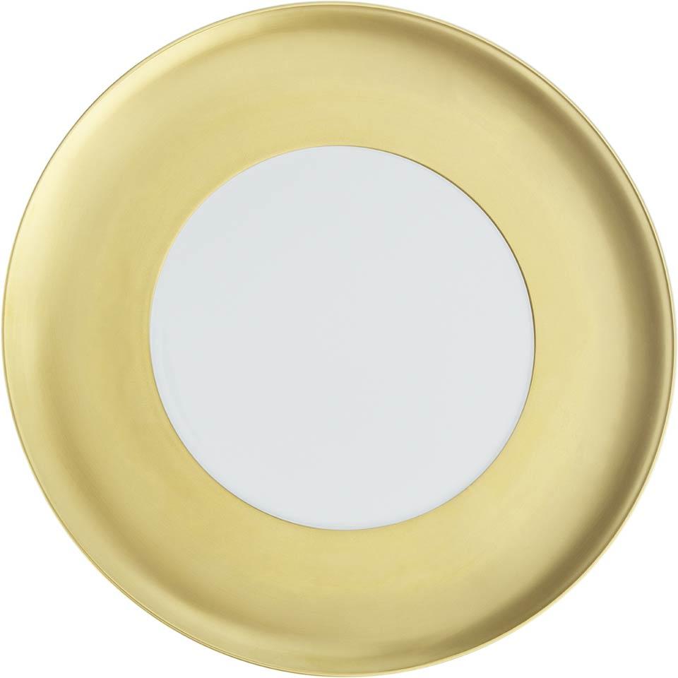 Charger Plate   (wide gold band)