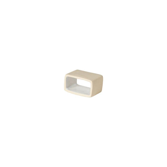 Set 4 Napkin rings rectangular, White