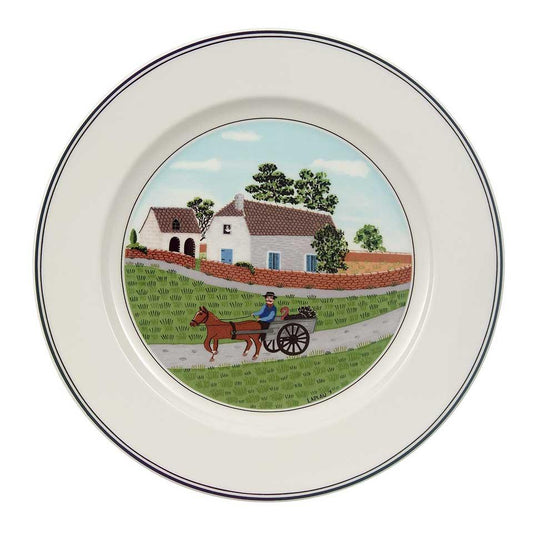Dinner Plate 1 Going to Market