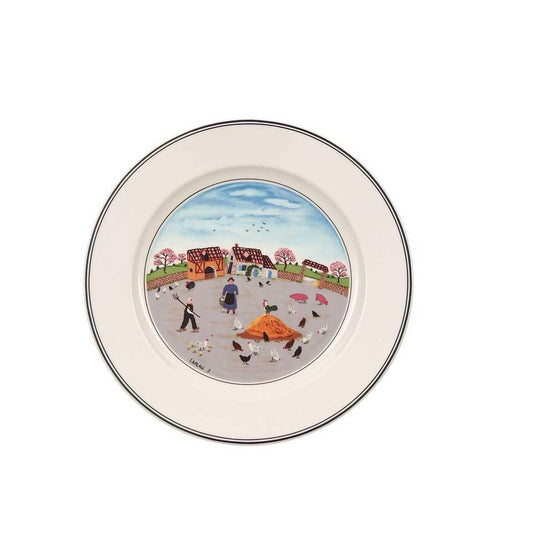 Salad Plate 3 Country Yard