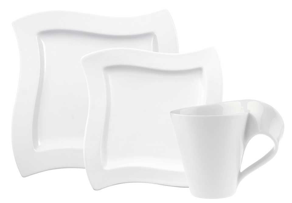 12 Piece Set 4 x Dinner, Salad, Mug