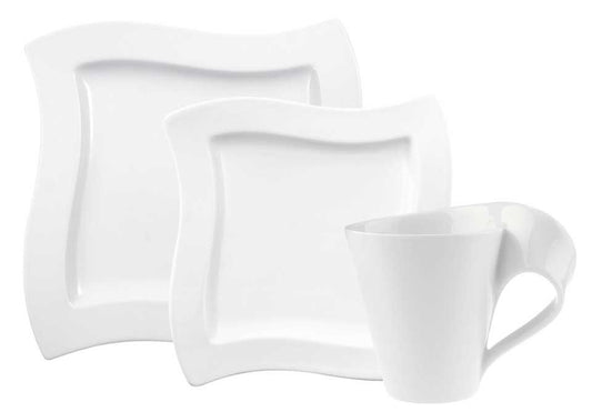 12 Piece Set 4 x Dinner, Salad, Mug