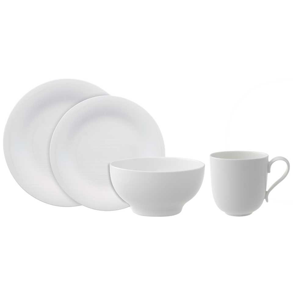 4 Piece Place Setting Rnd Dinner, Salad, Rice Bowl, Mug