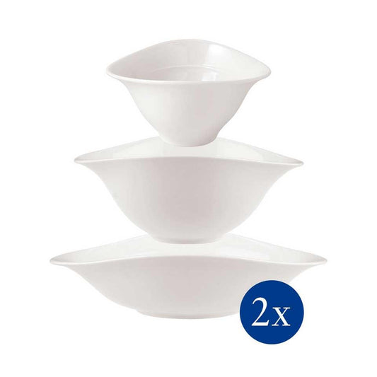6 Piece Set 2 x Pasta Salad Soup Bowl