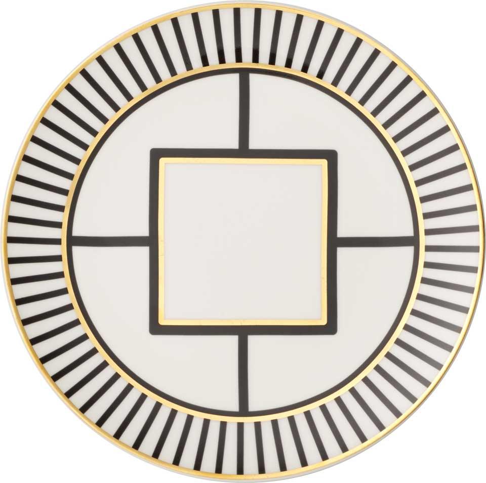 Salad Plate Stripe Rim