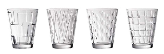 Tumbler Clear Set of 4 Assort