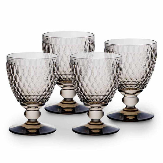 Water Goblet Set of 4 Smoke