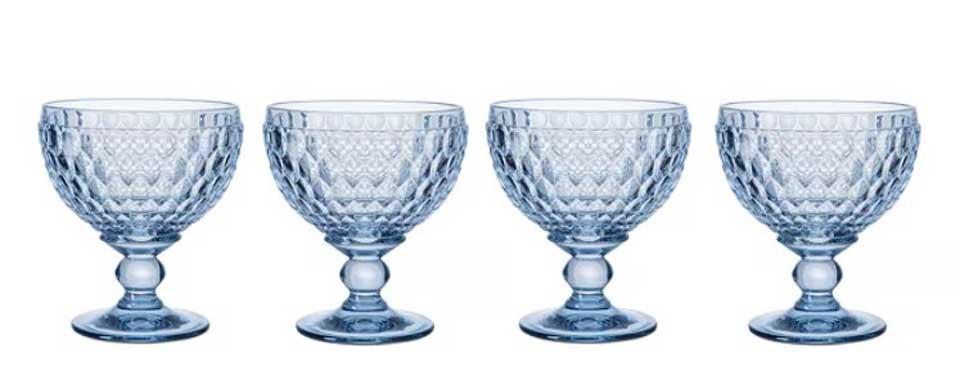 Champagne / Dessert Bowl Set of 4 Blue