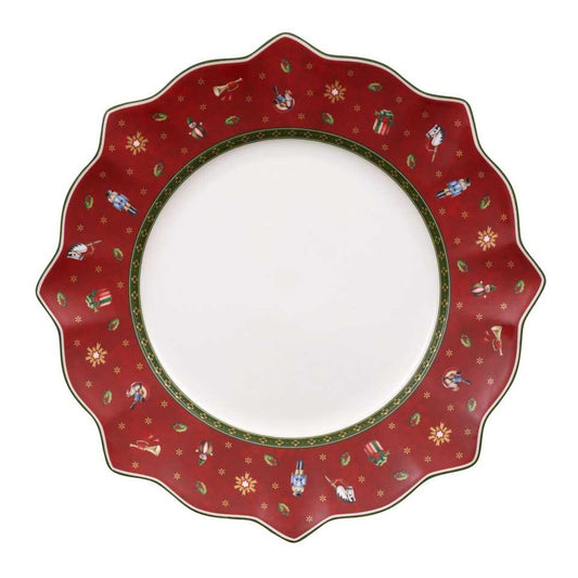 Toy's Delight Dinner Plate - Red