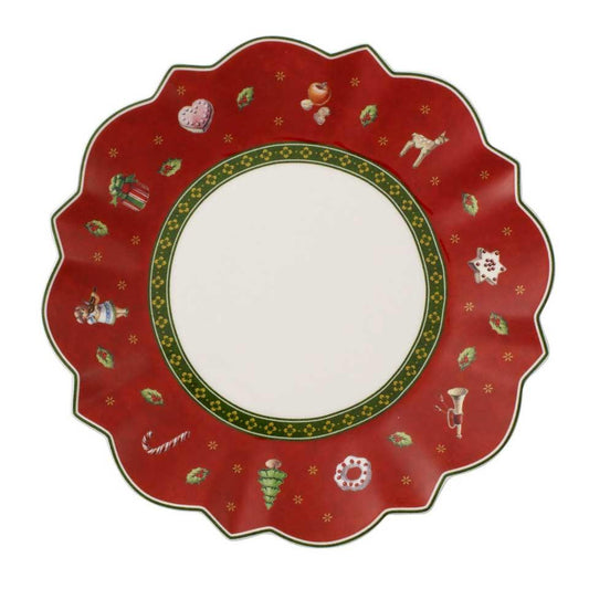 Toy's Delight Bread & Butter Plate - Red