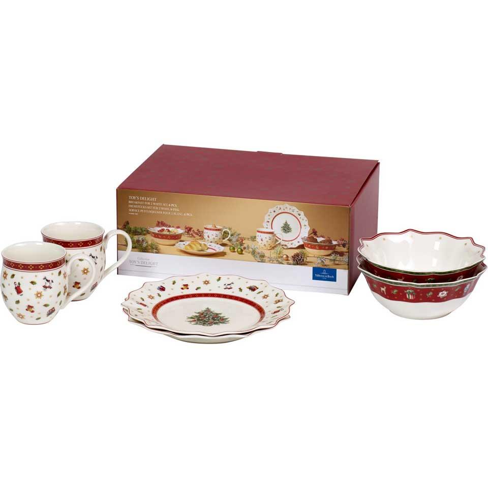 Toy's Delight Breakfast for 2 White, set 6pcs