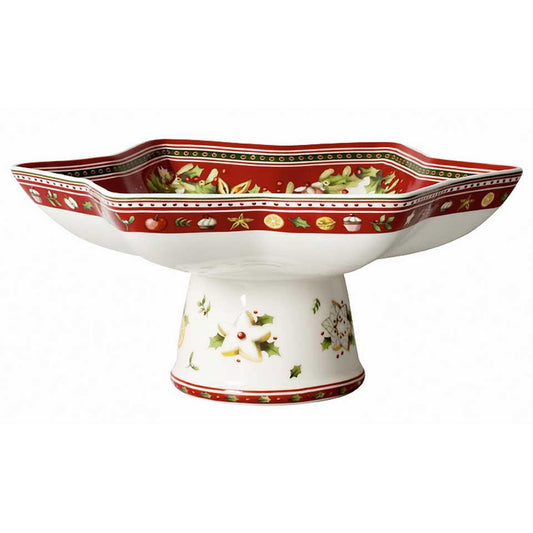 Winter Bakery Delight Footed Star Bowl