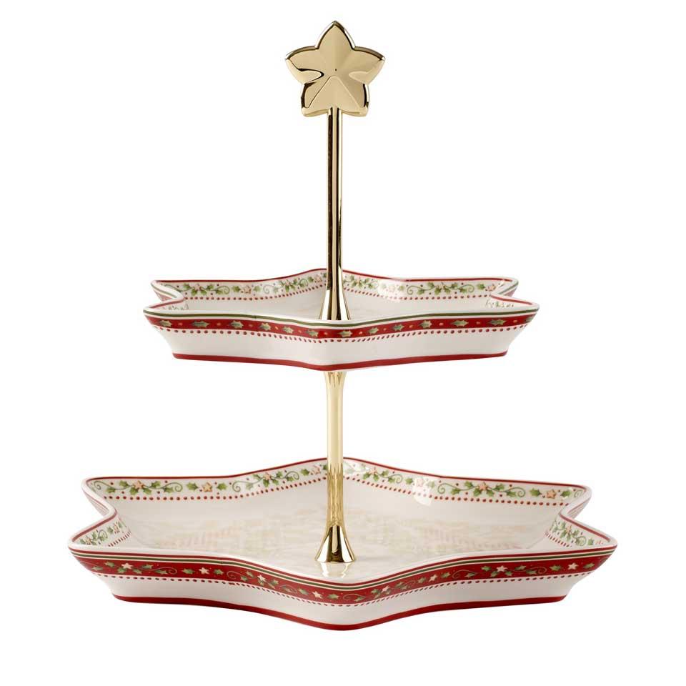 Winter Bakery Delight Tray Stand - Holly
