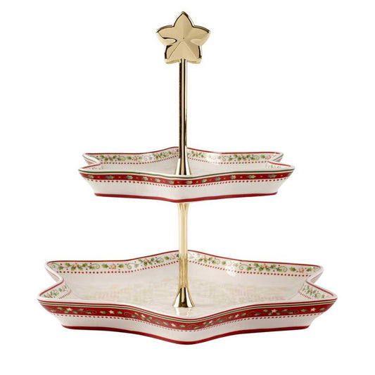 Winter Bakery Delight Tray Stand - Holly