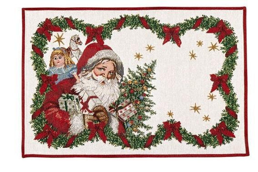 Embroidered Placemat : Santa