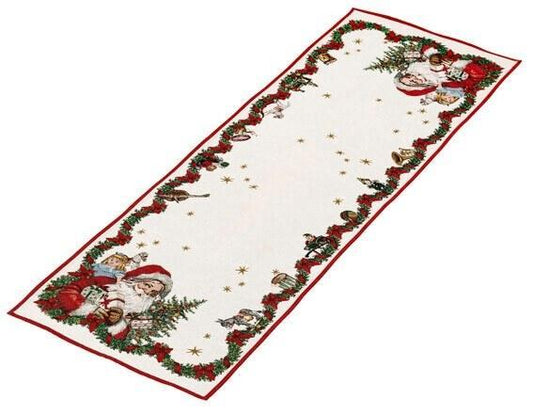 XL Embroidered Runner : Santa
