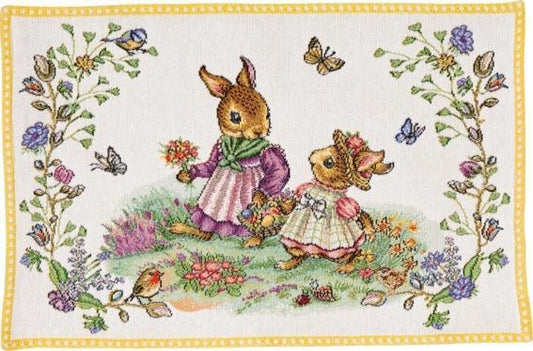 Embroidered Placemat : Flower Meadow