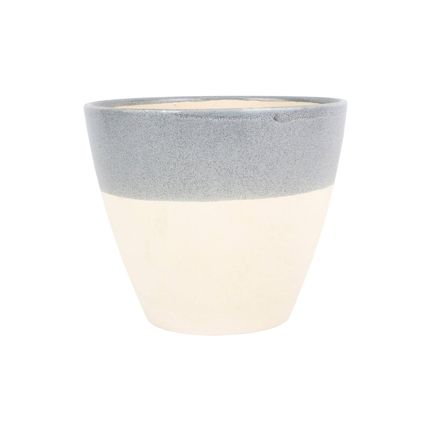 Light Gray Reactive Large Cachepot