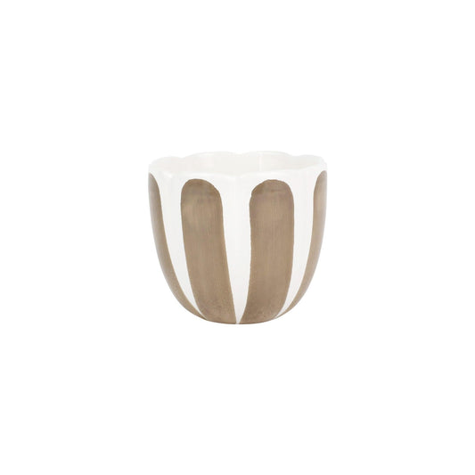 Tan Tulip Small Cachepot