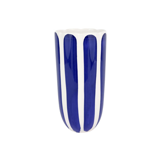 Cobalt Tulip Tall Cachepot