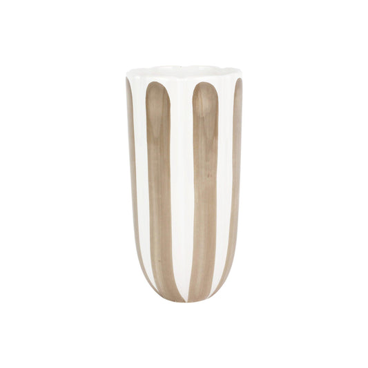 Tan Tulip Tall Cachepot