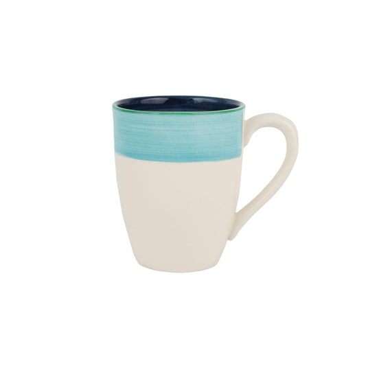 Cobalt & Green Stripe Mug