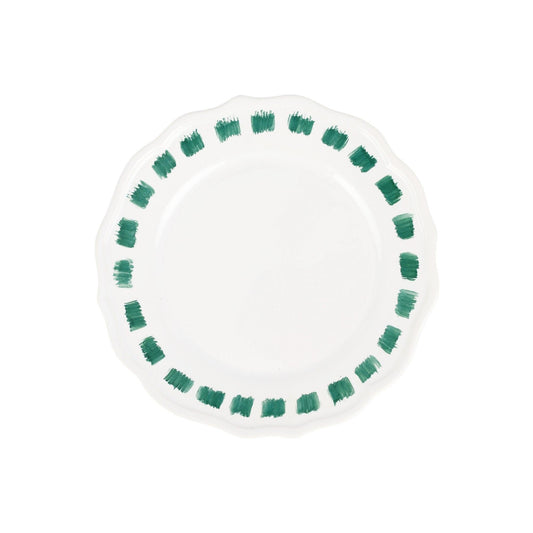 Green Stitch Salad Plate