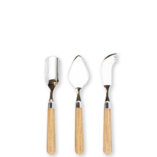 Oak Cheese Knife Set