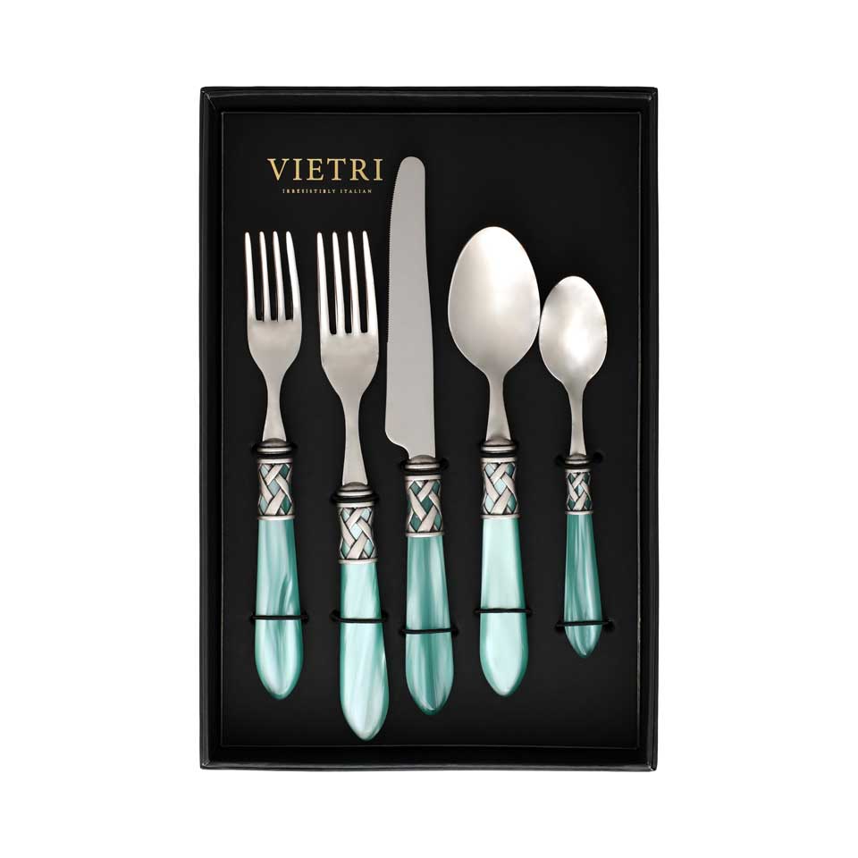 Antique Aqua Five-Piece Place Setting Ã¢ÂÂ Set of 4