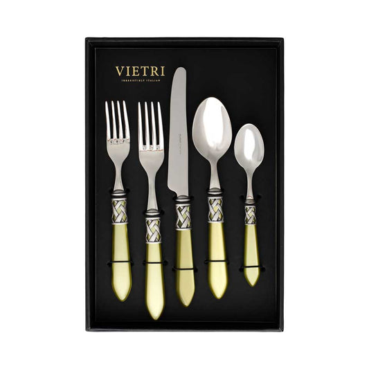 Antique Chartreuse Five-Piece Place Setting Ã¢ÂÂ Set of 4