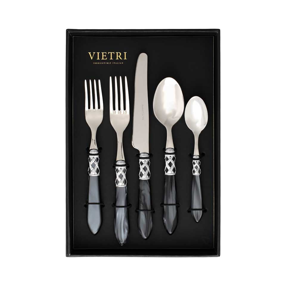 Brilliant Charcoal Five-Piece Place Setting Ã¢ÂÂ Set of 4