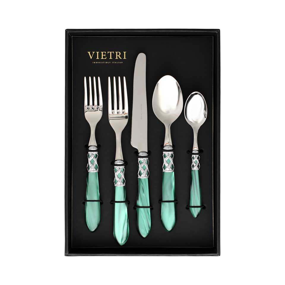 Brilliant Green Five-Piece Place Setting Ã¢ÂÂ Set of 4
