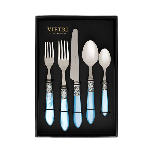 Antique Light Blue Five-Piece Place Setting Ã¢ÂÂ Set of 4