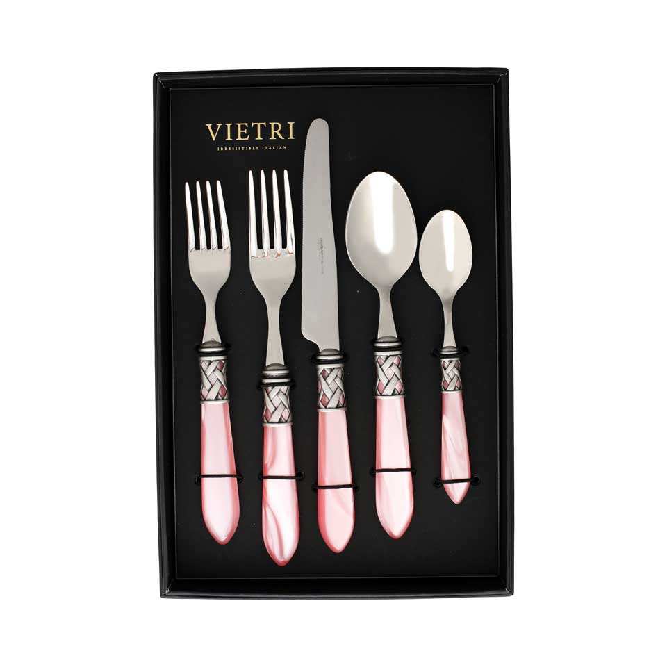 Antique Light Pink Five-Piece Place Setting Ã¢ÂÂ Set of 4
