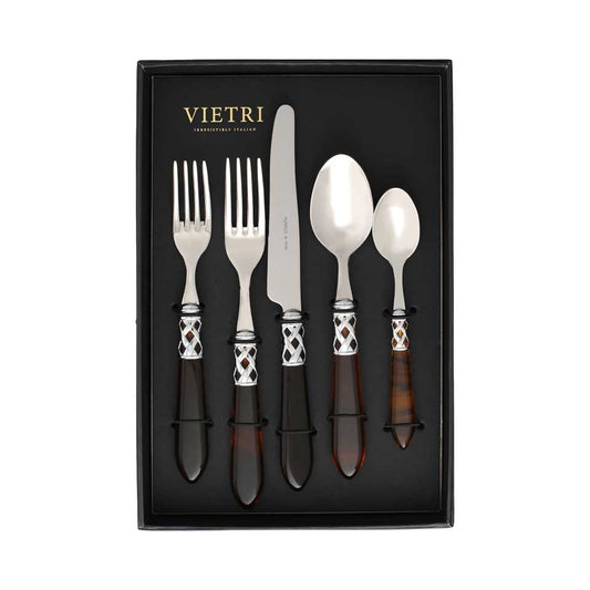 Brilliant Tortoiseshell Five-Piece Place Setting Ã¢ÂÂ Set of 4