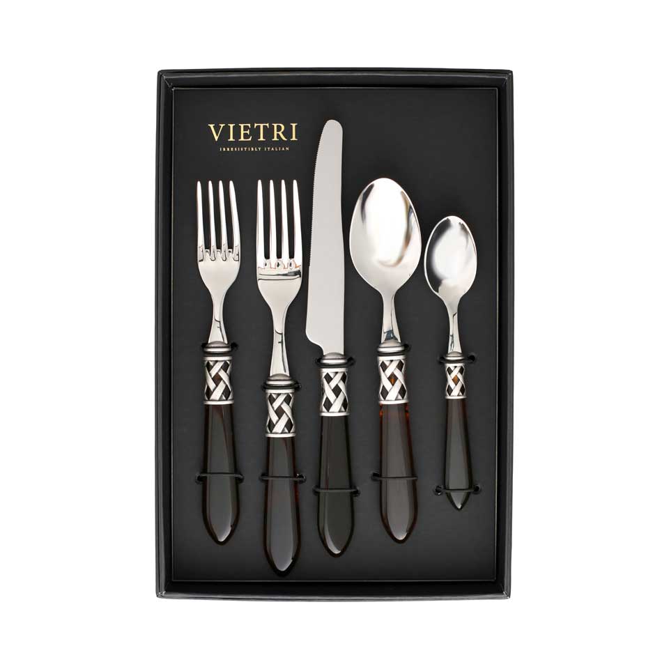 Antique Tortoiseshell Five-Piece Place Setting Ã¢ÂÂ Set of 4