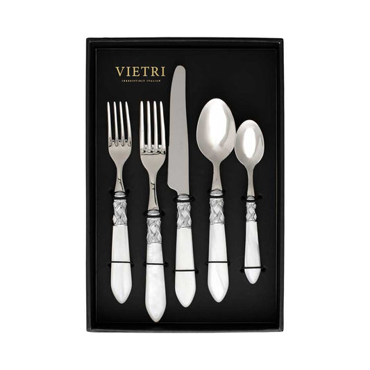 Brilliant White Five-Piece Place Setting Ã¢ÂÂ Set of 4